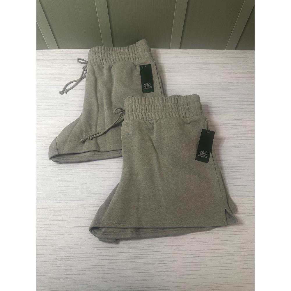 Wild Fable Women Light Grey High-Rise Sweat Shorts XL NWT Lounge Athleisure